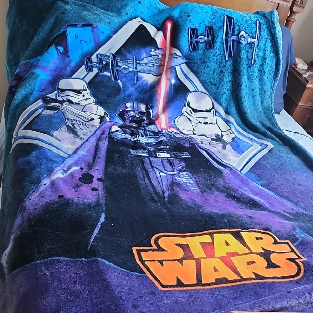 Star Wars Black and Blue Throw Blanket